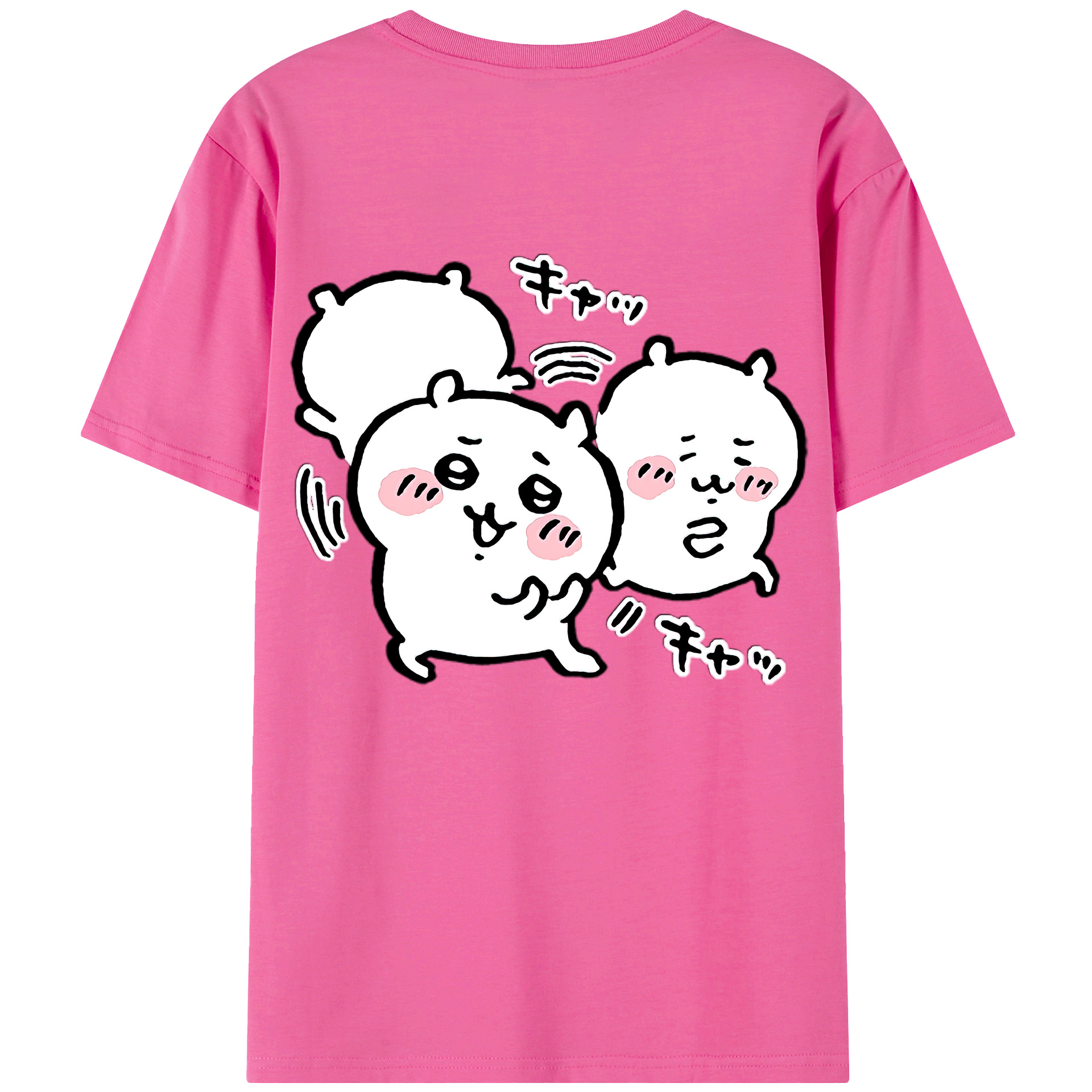 （画像用） ちいかわ ちいかわ Chii-kawa chiikawa レディース半袖Tシャツ(バックプリント)